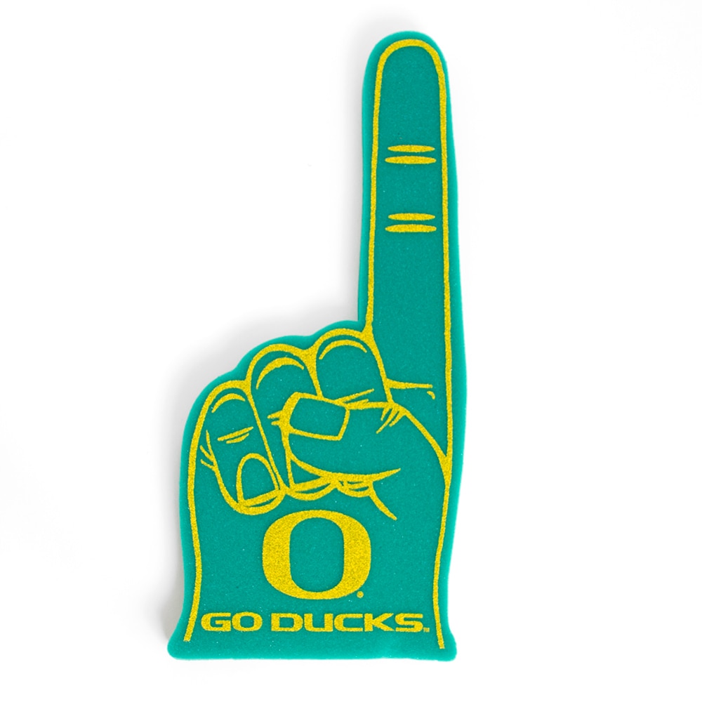 Classic Oregon O, Go Ducks, Foam, Hand, Green